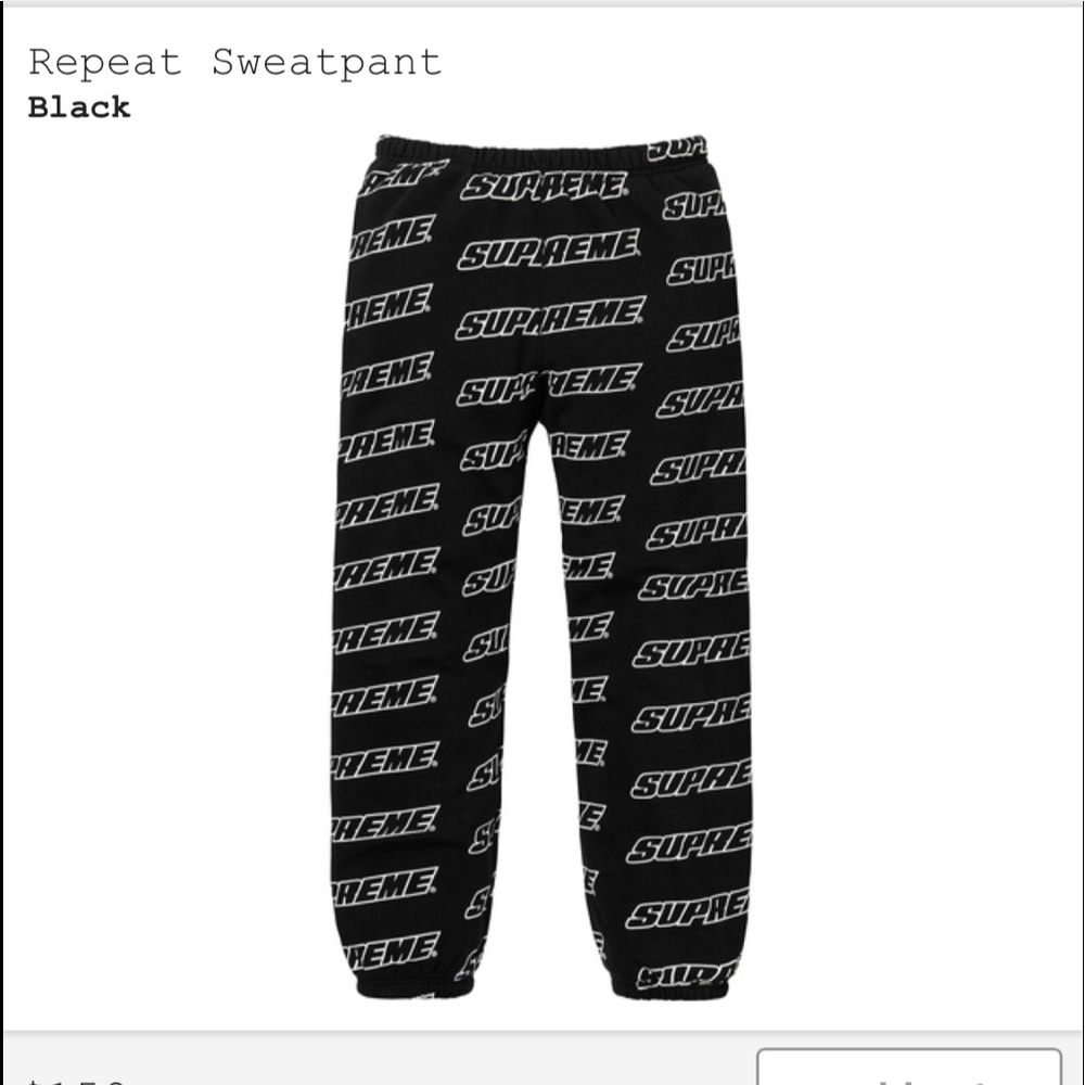 Supreme Repeat sweatpants